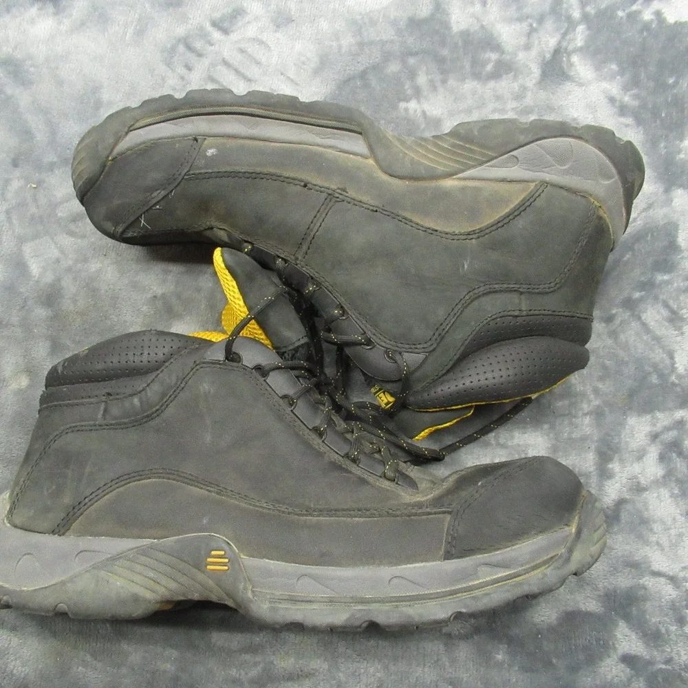 Dewalt Mens Steel Toe‎ Work Boot 12 Black Leather Industrial Rugged Construction